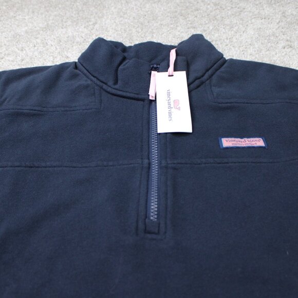 Vineyard Vines Sweatshirt NWT Mens Large Blue Collegiate Shep Shirt Ford Logo - Picture 4 of 16